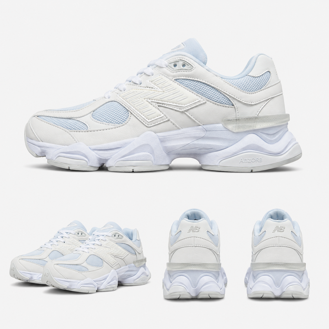 New Balance 9060 White Aura